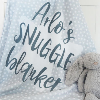 Personalised Baby Snuggle Blanket, 2 of 7