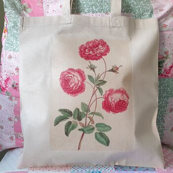 Floral Botanical Print Cotton Shopper Tote Bag, 9 of 12
