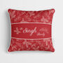 Personalised Red Holly Christmas Cushion, thumbnail 2 of 7