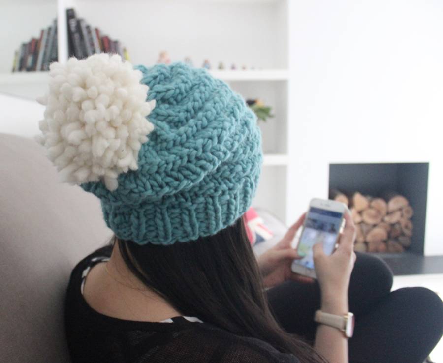 Make Your Own Luca Pom Hat Knitting Kit By Stitch & Story