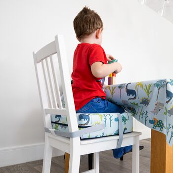 Toddler Children's Chair Booster Cushion Dinosaur Blue, 6 of 8