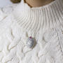 Oversized Oval Birthstone Locket Necklace, thumbnail 2 of 7