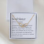 Soul Sister Necklace – Best Friend Gift For Her, Friendship Interlocking Necklace, thumbnail 1 of 8