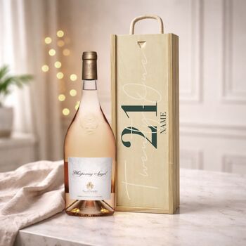 Personalised 21st Birthday Rosé Wine Gift Set, 2 of 8