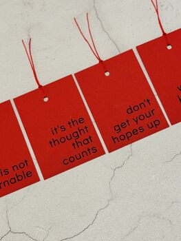 Humorous 'Joke' Gift Tags Set Of Eight, 3 of 5