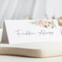 Wedding Place Cards Peach Pink White, thumbnail 1 of 4