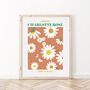 Personalised April Birth Flower Print Daisy, thumbnail 2 of 5