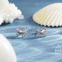 Sterling Silver Crab Stud Earrings, thumbnail 1 of 12
