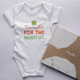 Organic Cotton Funny Christmas Baby Onesie, thumbnail 1 of 6