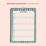 2027 A3 Family Wall Calendar | Coastal Stripe, thumbnail 2 of 3