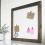 French Style Wire Memo Board With Pegs, thumbnail 1 of 5