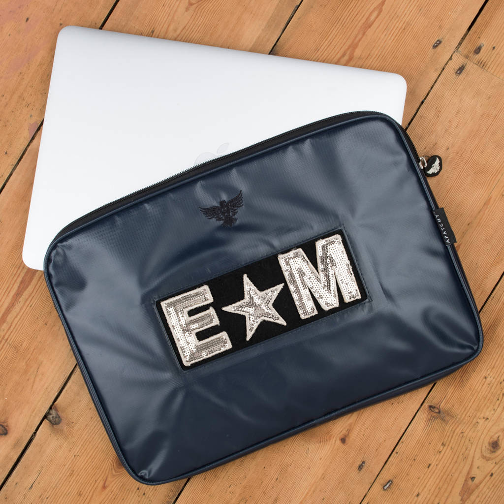 personalised tarpaulin laptop case for girls by apatchy