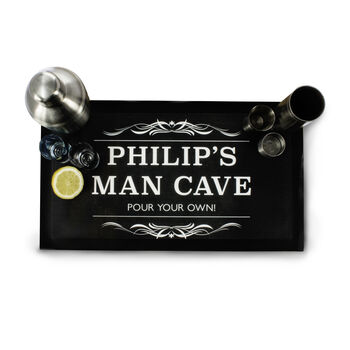 Personalised Gentlemen's Man Cave Bar Mat, 2 of 12
