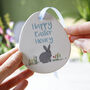 Personalised Rabbit Ceramic Easter Decoration For Kids, thumbnail 1 of 9