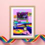 Colourful And Fun Lgbtqia+ Pride Art Print, thumbnail 1 of 2