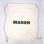 Personalised Linen Drawstring Bag, thumbnail 1 of 3