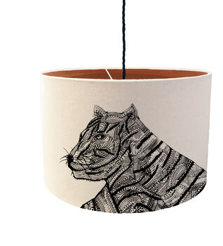 Animal Lampshade With Wood Lining, 6 of 8