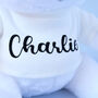 Personalised White Soft Teddy Toy, thumbnail 3 of 4