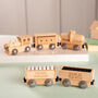 Personalised New Baby Wooden Train Set, thumbnail 3 of 6