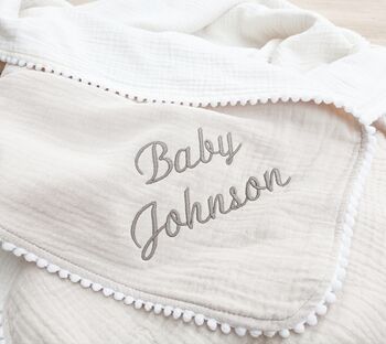 Purple Wildflower Baby Blanket, 10 of 12