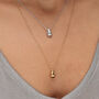 Teardrop Necklace Silver Plated Or Gold Plated, thumbnail 1 of 7