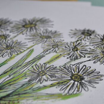 Daisy Watercolour A4 Art Print, 3 of 5