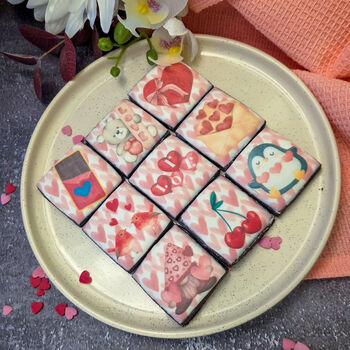 Valentine's Day Biscuits Gift Box, Nine Biscuits, 12 of 12