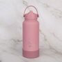 Dachshund 30oz Water Bottle With Removable Dog Bowl In Grey/ Pink, thumbnail 3 of 8