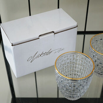 Luxury Glass Tumbler Set Of Two, 5 of 5