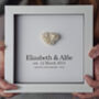 Personalised 8th Anniversary Gift Handmade Silk Heart, thumbnail 6 of 9