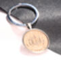 1956 70th Birthday Half Penny Coin Keyring, thumbnail 1 of 5
