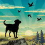 Scenic Dog Lovers Gift. Labrador Limited Edition Print, thumbnail 7 of 8
