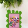 Lime Wall Print Blobby Frame Free Print Included, thumbnail 6 of 6