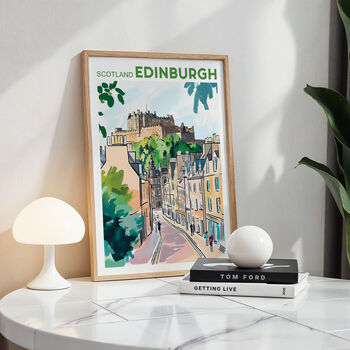 Edinburgh, Scotland Travel Poster, 6 of 8