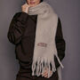 Embroidered Personalised Slogan Scarf, thumbnail 5 of 7