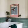 Retro Espresso Martini Cocktail Print, thumbnail 5 of 9