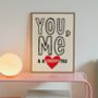 You, Me, Chippy Tea Kitchen Print, thumbnail 1 of 3
