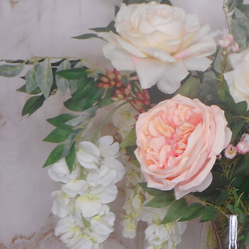 'Flores De Melocoton' Faux Flowers Bouquet, 2 of 4