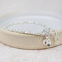 Sterling Silver Mini Nugget With Birthstone Bracelet, thumbnail 4 of 8
