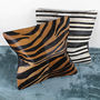 Cowhide Tiger Cushions Covers By G Decor, thumbnail 1 of 5