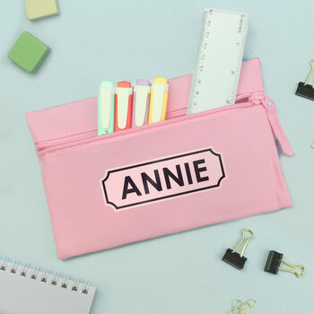 Personalised Pink Pencil Case, 2 of 2