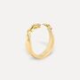 Hand Of God Gold Creation Of Adam Band Ring Mens Ring, thumbnail 10 of 12