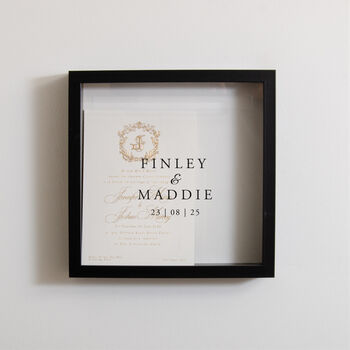 Personalised Wedding Keepsake Memory Box Frame, 6 of 11