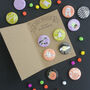 Halloween Button Badges, Pack Of Four, thumbnail 1 of 9