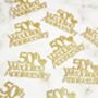 Golden 50th Wedding Anniversary Confetti Table Decorations, thumbnail 4 of 7
