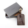 Personalised Leather Groomsman's Luggage Tag, thumbnail 2 of 10
