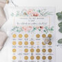 Wedding Planning Scratch Poster | Pink Roses, thumbnail 5 of 6