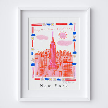 Empire State Building Art Print, New York City Scene, 7 of 7