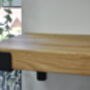 Handcrafted Oak And Steel Shelves, thumbnail 5 of 10