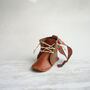 Brown And Red Mini Shoes Christmas Ornament, thumbnail 2 of 4